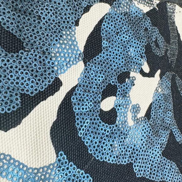 Elie Tahari Floral Sequin Dress Structured Embellished Wedding Guest Mystical 2 - Picture 10 of 15